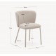 Set van 2 Elia VeryForma beige stoelen in stof en metaal