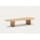 Natural Oak Wood Coffee Table Lounge Pita VeryForma