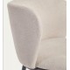 Set of 2 Elia VeryForma Beige and Black Metal Fabric Chairs