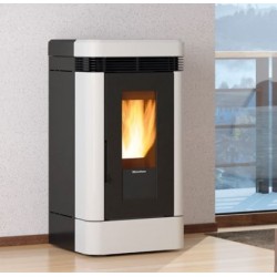 Fogão a pellets La Nordica Extraflame Dahiana VFS 10 kW ventilado Ivory