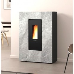 La Nordica Extraflame Marilena Plus AD Estufa de Pellets 8kW Piedra Natural Estrecha