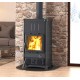 Houtkachel Nordica Extraflame Fedora 8.3kW Bordeaux