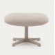 Aspe footstool beige fabric and metal VeryForma