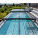 Abri de Piscine Linea plat Abrilios télescopique pour piscine 600x300