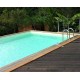 Sunwater Pool aus Holz 550x300 H140cm Folie beige Ubbink